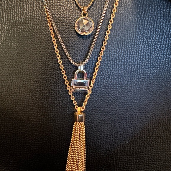 Stunning NWT Henri Bendel Multi Strand Urban Utility Triple Tassel  15" 17” 20” - Picture 6 of 15